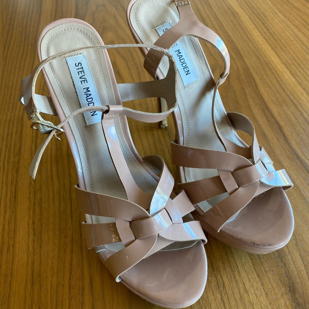 Steve Madden Nude Platform Heels